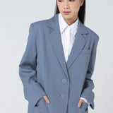 OLSON BLUE OVERSIZED BLAZER