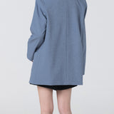 OLSON BLUE OVERSIZED BLAZER