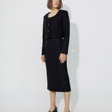 BELA BLACK CROP BLAZER