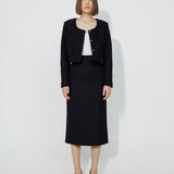 BELA BLACK CROP BLAZER