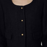 BELA BLACK CROP BLAZER