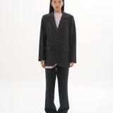 UPCYCLED DUAL OVERSIZED BLAZER IN BLACK