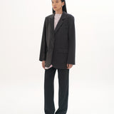 UPCYCLED DUAL OVERSIZED BLAZER IN BLACK