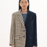 UPCYCLED DUAL OVERSIZED BLAZER IN TWEED