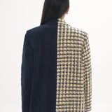 UPCYCLED DUAL OVERSIZED BLAZER IN TWEED