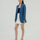 BLU LINEN BLAZER
