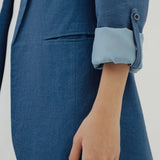 BLU LINEN BLAZER