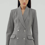 EMMA HOUNDSTOOTH BLAZER