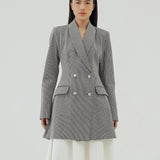 EMMA HOUNDSTOOTH BLAZER