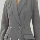 EMMA HOUNDSTOOTH BLAZER