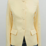 FITTED BLAZER IN BUTTER