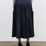 FLARE SKIRT IN SOFT DENIM