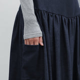 FLARE SKIRT IN SOFT DENIM