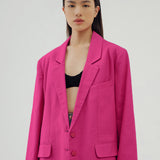FUCHSIA OVERSIZED BLAZER