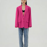 FUCHSIA OVERSIZED BLAZER