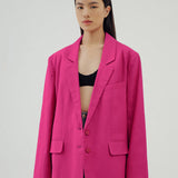 FUCHSIA OVERSIZED BLAZER