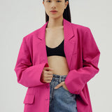 FUCHSIA OVERSIZED BLAZER