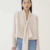 π³ LINEN SCARF IN BEIGE