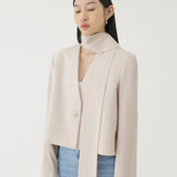 π³ LINEN SCARF IN BEIGE