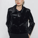 MIDNIGHT VELVET BLAZER