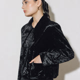 MIDNIGHT VELVET BLAZER