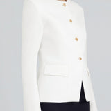 FITTED BLAZER IN WHITE