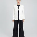 LAPELLES BLAZER IN WHITE