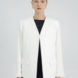 LAPELLES BLAZER IN WHITE