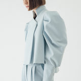 SIDIK JARI – PUFF STRUCTURED BLAZER IN SOFT BLUE