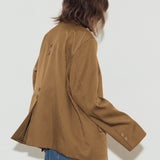 BIEL BROWN OVERSIZED BLAZER