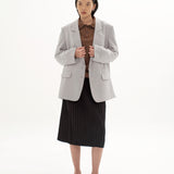 PARK SOFT GREY OVERSIZED BLAZER