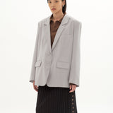 PARK SOFT GREY OVERSIZED BLAZER