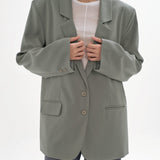 HUM GREY OVERSIZED BLAZER