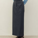 JI LONG SKIRT IN CHARCOAL