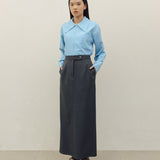 JI LONG SKIRT IN CHARCOAL