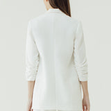 KIEV CREASED WHITE BLAZER
