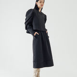 SIDIK JARI – PUFF STRUCTURED BLAZER IN STRIPE