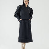 SIDIK JARI – PUFF STRUCTURED BLAZER IN STRIPE