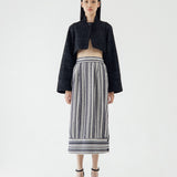 SIDIK JARI – SLIT CROP BLAZER IN BLACK