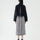 SIDIK JARI – SLIT CROP BLAZER IN BLACK