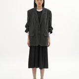 WATSON DARK GREY OVERSIZED BLAZER