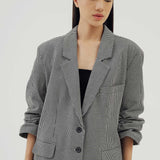 WATSON HOUNDSTOOTH OVERSIZED BLAZER