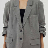 WATSON HOUNDSTOOTH OVERSIZED BLAZER