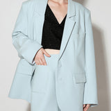 WYATT BLUE OVERSIZED BLAZER