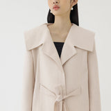 🌳 LINEN SAILOR COAT IN BEIGE