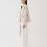 🌳 LINEN SAILOR COAT IN BEIGE