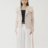 🌳 LINEN SAILOR COAT IN BEIGE