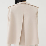 🌳 LINEN SAILOR COAT IN BEIGE