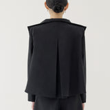 🌳 LINEN SAILOR COAT IN BLACK