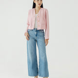 BAE PINK CROP BLAZER